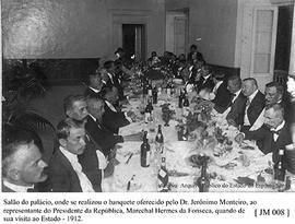 Salão do Palácio, onde se realizou o banquete oferecido pelo Dr. Jerônymo Monteiro, ao representa...