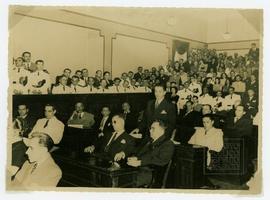 Saturnino Rangel Mauro discursando durante ato de instalação da Assembleia Legislativa de 1947.