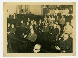Saturnino Rangel Mauro discursando durante ato de instalação da Assembleia Legislativa de 1947.