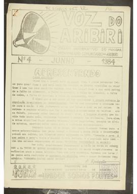 Voz do Aribiri; N° 4 - Junho/1984