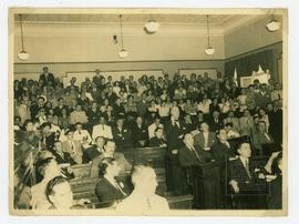 Saturnino Rangel Mauro discursando durante ato de instalação da Assembleia Legislativa de 1947.