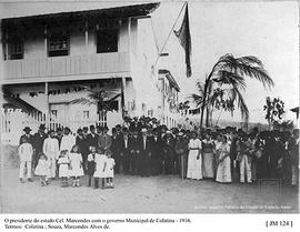 O Presidente do Estado, Coronel Marcondes, com o governo municipal de Colatina